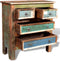 vidaXL - Kast - met - 4 - lades - massief - gerecycled - hout