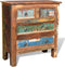 vidaXL - Kast - met - 4 - lades - massief - gerecycled - hout