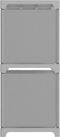 vidaXL - Kast - met - 4 - vakken - 69x30x72,5 - cm - stof - grijs