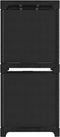 vidaXL - Kast - met - 4 - vakken - 69x30x72,5 - cm - stof - zwart