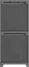vidaXL - Kast - met - 4 - vakken - met - boxen - 69x30x72,5 - cm - stof - grijs
