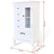 vidaXL - Kast - met - 5 - lades - en - 2 - planken - wit