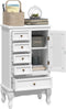 vidaXL - Kast - met - 5 - lades - en - 2 - planken - wit