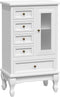 vidaXL - Kast - met - 5 - lades - en - 2 - planken - wit