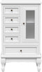 vidaXL - Kast - met - 5 - lades - en - 2 - planken - wit