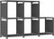 vidaXL - Kast - met - 5 - vakken - 103x30x72,5 - cm - stof - grijs