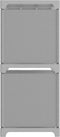 vidaXL - Kast - met - 5 - vakken - 103x30x72,5 - cm - stof - grijs