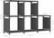 vidaXL - Kast - met - 5 - vakken - 103x30x72,5 - cm - stof - grijs