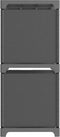 vidaXL - Kast - met - 5 - vakken - 103x30x72,5 - cm - stof - grijs