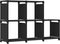 vidaXL - Kast - met - 5 - vakken - 103x30x72,5 - cm - stof - zwart
