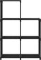 vidaXL - Kast - met - 5 - vakken - 103x30x72,5 - cm - stof - zwart
