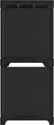 vidaXL - Kast - met - 5 - vakken - 103x30x72,5 - cm - stof - zwart