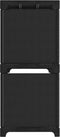 vidaXL - Kast - met - 5 - vakken - 103x30x72,5 - cm - stof - zwart