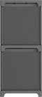 vidaXL - Kast - met - 5 - vakken - met - boxen - 103x30x72,5 - cm - stof - grijs