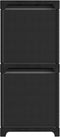 vidaXL - Kast - met - 5 - vakken - met - boxen - 103x30x72,5 - cm - stof - zwart