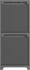 vidaXL - Kast - met - 6 - vakken - met - boxen - 103x30x72,5 - cm - stof - grijs