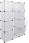 vidaXL - Kast - met - 9 - compartimenten - modulair - 37x115x150 - cm - wit