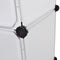vidaXL - Kast - met - 9 - compartimenten - modulair - 37x115x150 - cm - wit