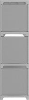 vidaXL - Kast - met - 9 - vakken - 103x30x107,5 - cm - stof - grijs