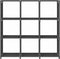 vidaXL - Kast - met - 9 - vakken - 103x30x107,5 - cm - stof - grijs