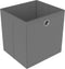 vidaXL - Kast - met - 9 - vakken - met - boxen - 103x30x107,5 - cm - stof - grijs