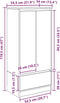 vidaXL - Kast - met - lade - 55,5x34x119,5 - cm - spaanplaat - gerookt - eikenkleurig