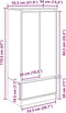 vidaXL - Kast - met - lade - 55,5x34x119,5 - cm - spaanplaat - grijs - Sonoma