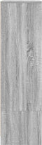 vidaXL - Kast - met - lade - 55,5x34x119,5 - cm - spaanplaat - grijs - Sonoma
