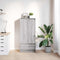vidaXL - Kast - met - lade - 55,5x34x119,5 - cm - spaanplaat - grijs - Sonoma