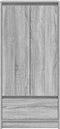 vidaXL - Kast - met - lade - 55,5x34x119,5 - cm - spaanplaat - grijs - Sonoma