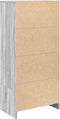 vidaXL - Kast - met - lade - 55,5x34x119,5 - cm - spaanplaat - grijs - Sonoma