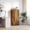 vidaXL - Kast - met - lade - 55,5x34x119,5 - cm - spaanplaat - hout - oud - hout