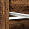 vidaXL - Kast - met - lade - 55,5x34x119,5 - cm - spaanplaat - hout - oud - hout
