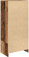 vidaXL - Kast - met - lade - 55,5x34x119,5 - cm - spaanplaat - hout - oud - hout