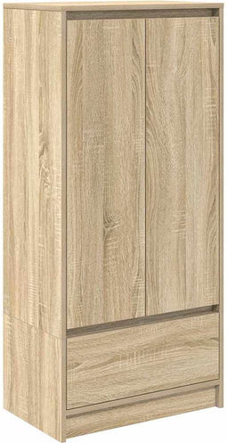 vidaXL - Kast - met - lade - 55,5x34x119,5 - cm - spaanplaat - sonoma - eikenkleurig
