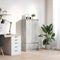 vidaXL - Kast - met - lade - 55,5x34x119,5 - cm - spaanplaat - betongrijs