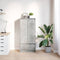 vidaXL - Kast - met - lade - 55,5x34x119,5 - cm - spaanplaat - betongrijs