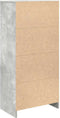 vidaXL - Kast - met - lade - 55,5x34x119,5 - cm - spaanplaat - betongrijs