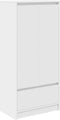 vidaXL - Kast - met - lade - 55,5x34x119,5 - cm - spaanplaat - wit