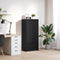 vidaXL - Kast - met - lade - 55,5x34x119,5 - cm - spaanplaat - zwart - eikenkleurig