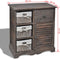 vidaXL - Kast - met - links - 3 - weefmanden - hout - bruin