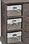 vidaXL - Kast - met - links - 3 - weefmanden - hout - bruin