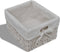 vidaXL - Kast - met - links - 3 - weefmanden - hout - wit