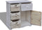 vidaXL - Kast - met - links - 3 - weefmanden - hout - wit