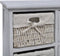 vidaXL - Kast - met - links - 3 - weefmanden - hout - wit