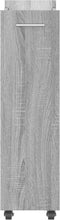 vidaXL - Kast - met - wieltjes - 60x22x79 - bewerkt - hout - grijs - sonoma