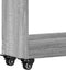 vidaXL - Kast - met - wieltjes - 60x22x79 - bewerkt - hout - grijs - sonoma