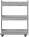 vidaXL - Kast - met - wieltjes - 60x22x79 - bewerkt - hout - grijs - sonoma