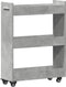 vidaXL - Kast - met - wieltjes - 60x22x79 - bewerkt - hout - betongrijs