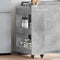vidaXL - Kast - met - wieltjes - 60x22x79 - bewerkt - hout - betongrijs